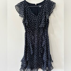 Tommy Hilfiger Polka Dot Chiffon Dress